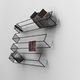 Illustration for article titled An Optical Illusion Bookshelf: Are There Three or Four Shelves?